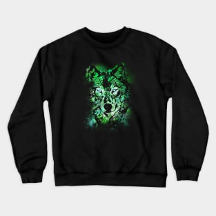 Wolf - Green Crewneck Sweatshirt